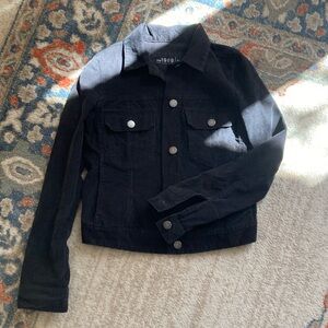 Gap Women's Black Button Up Corduroy Jacket Small